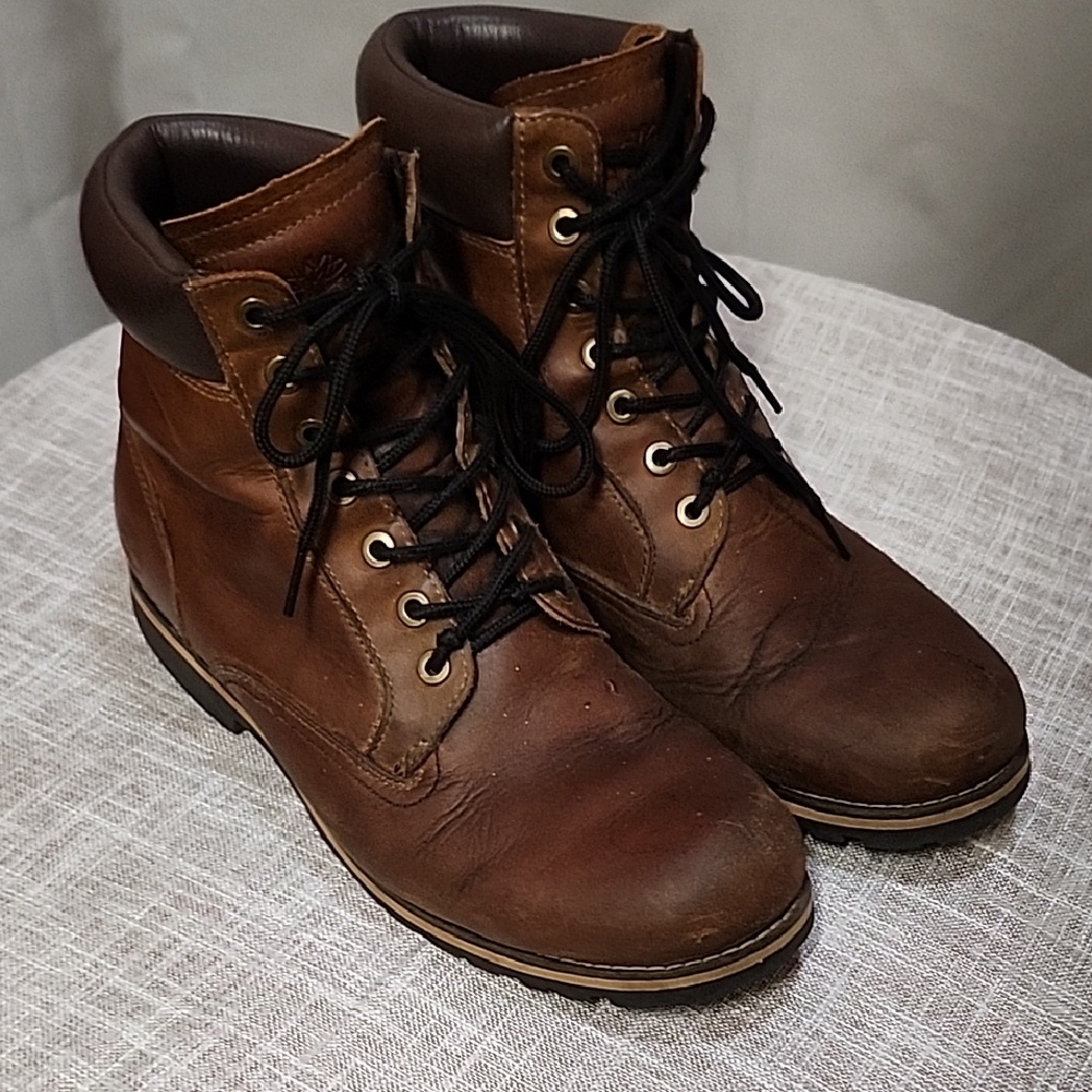 Timberland Earthkeepers,  Men's Dark Brown Leather Boots, size 10